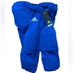 NWT Adidas Adult Climalite Audible Integrated Football Pants 690PA/Royal/Med‎